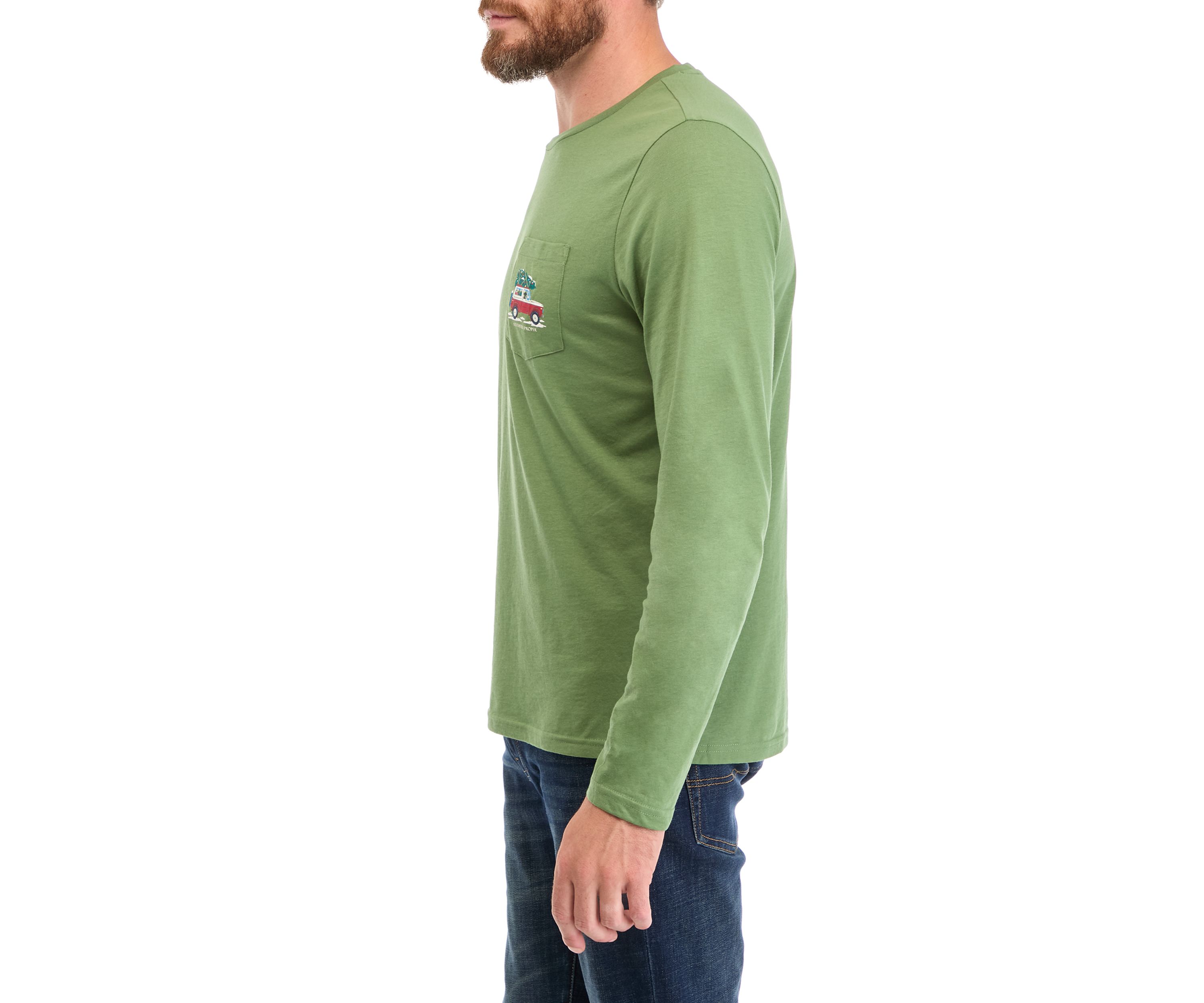 Mens Holiday Truck Graphic T-Shirt