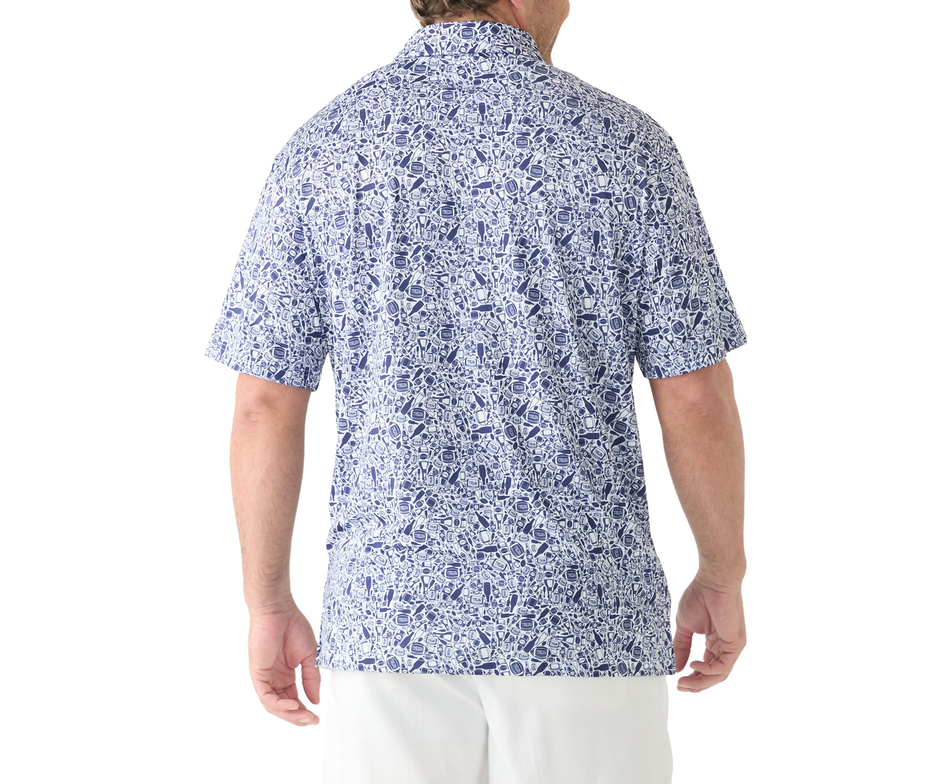 Big & Tall Short Sleeve Football is Life Print Polo Shirt