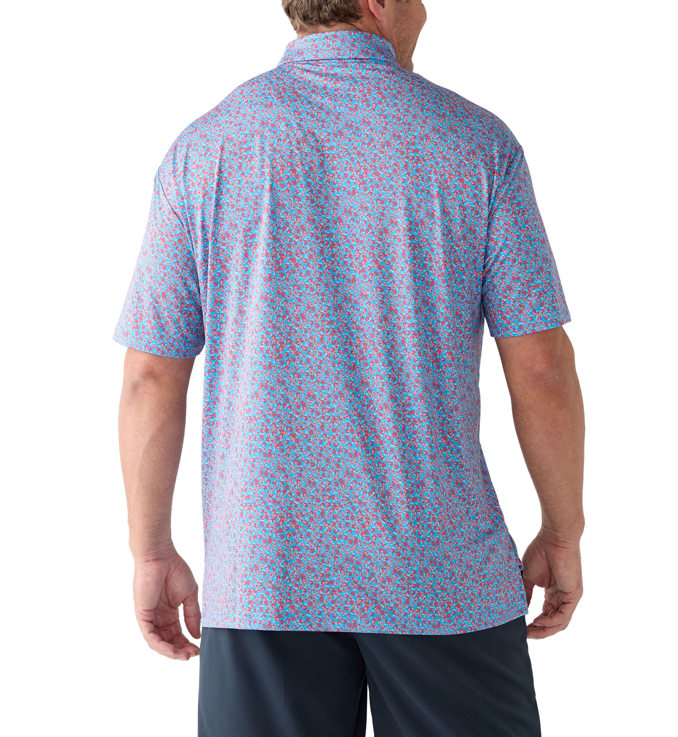 Big & Tall Micro Floral Polo Shirt 