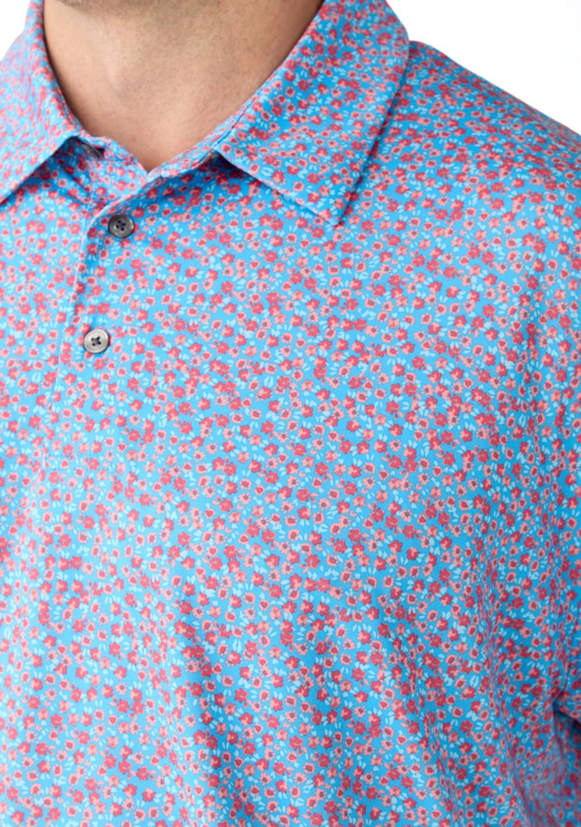 Big & Tall Micro Floral Polo Shirt 