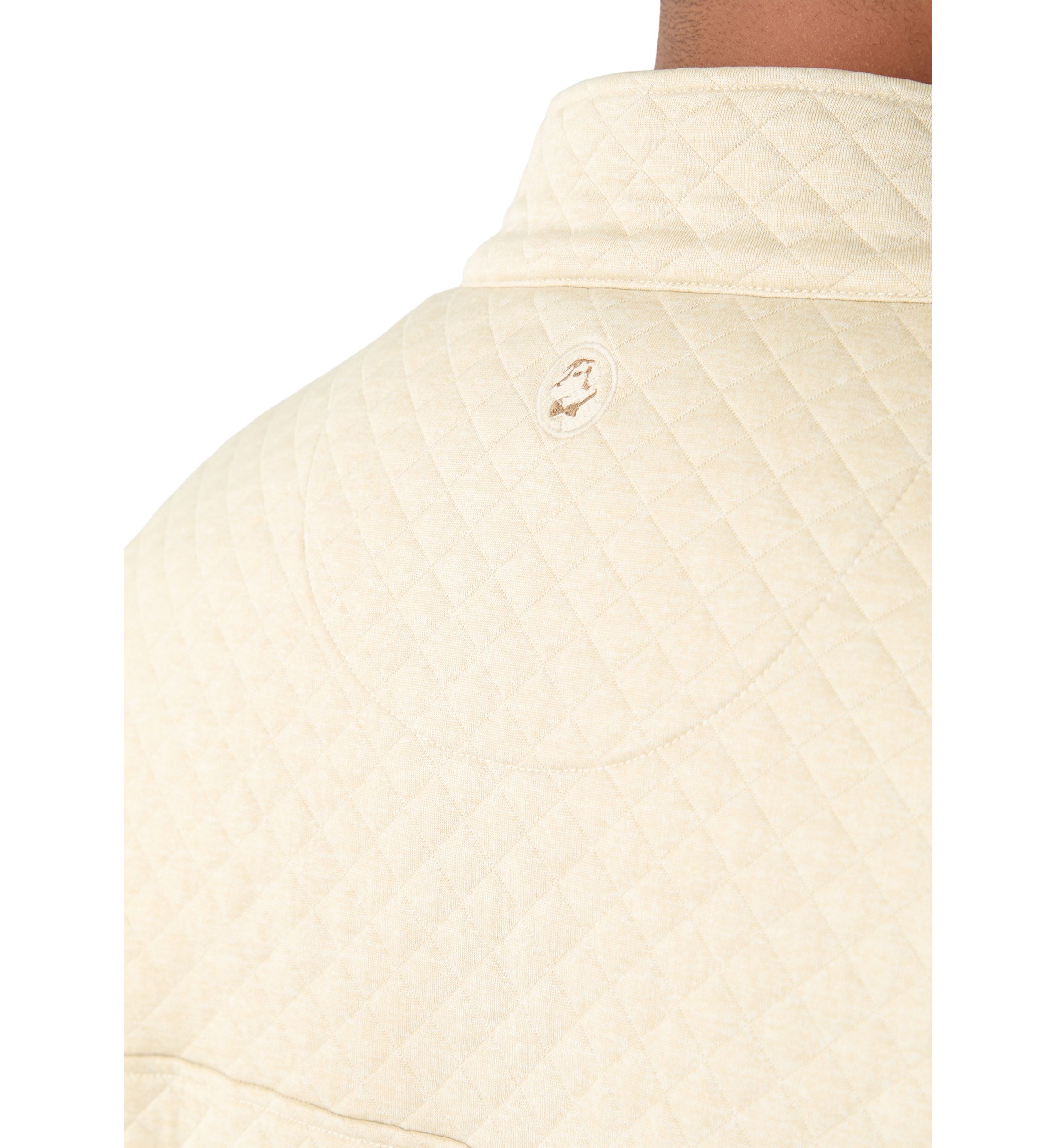Big & Tall Long Sleeve Quilted Quarter Zip Pullover 