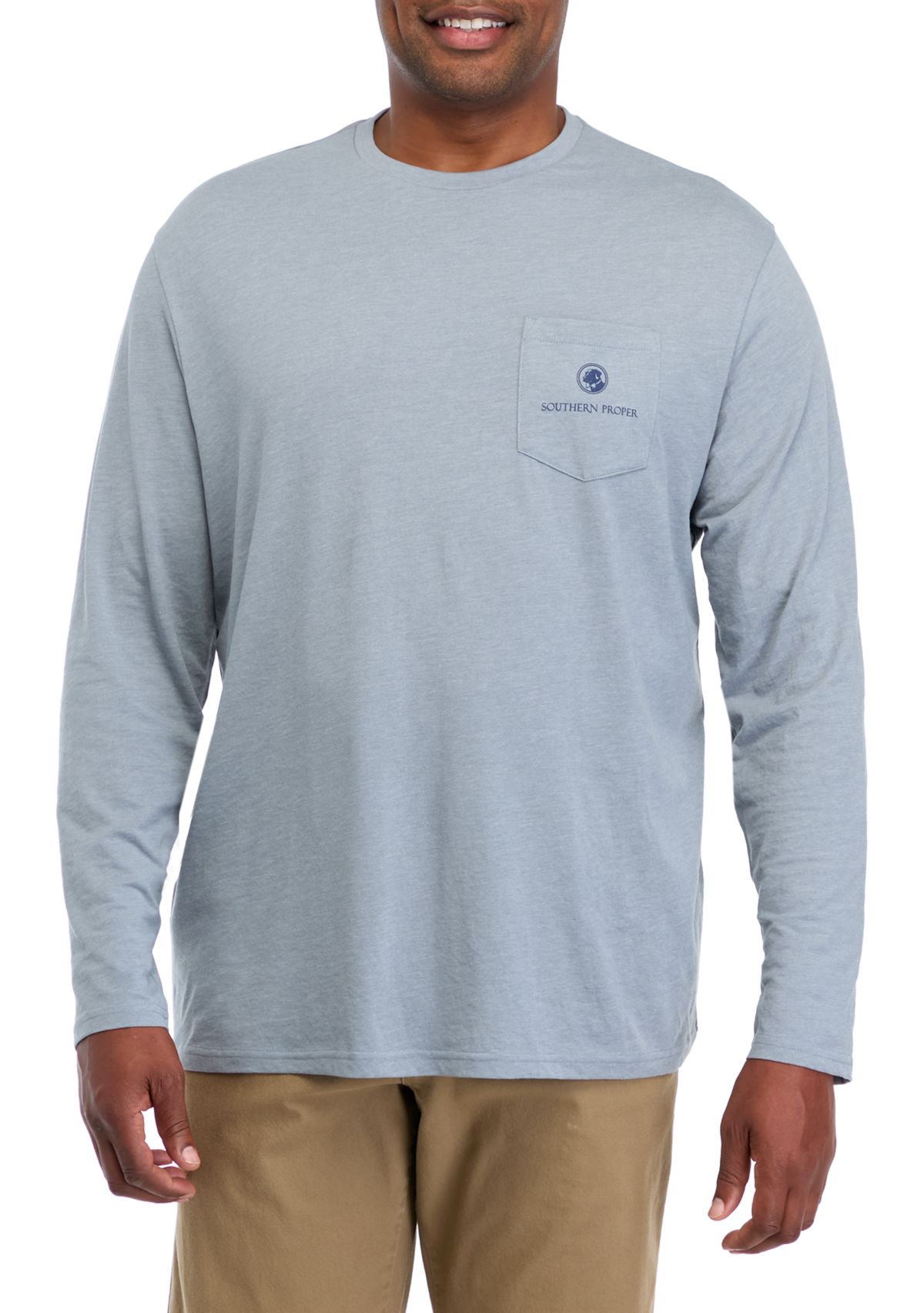 Big & Tall Long Sleeve Lake Day Graphic T-Shirt
