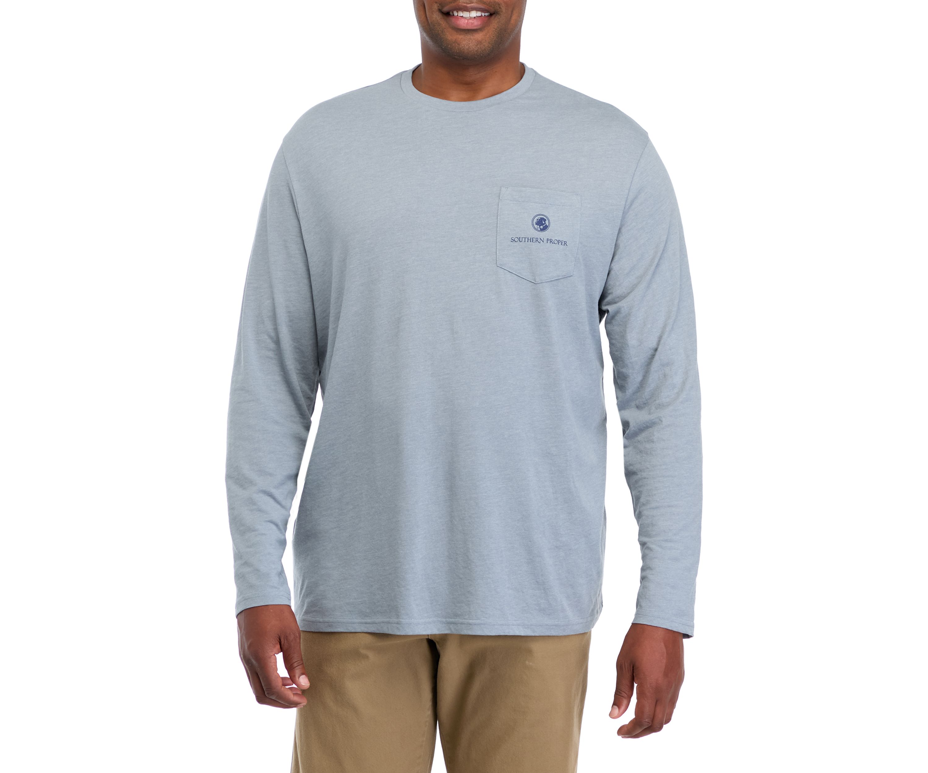 Big & Tall Long Sleeve Lake Day Graphic T-Shirt