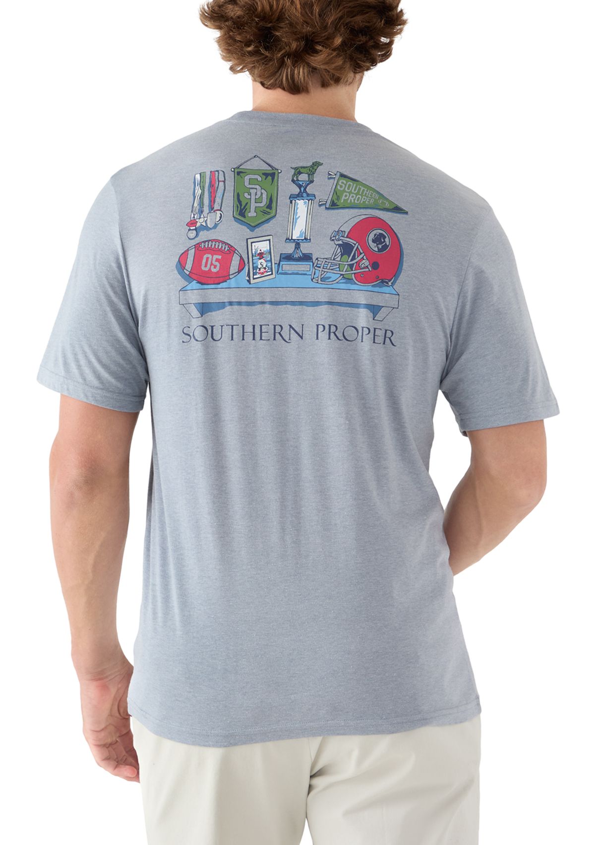 Mens Football Memorabilia Graphic T-Shirt