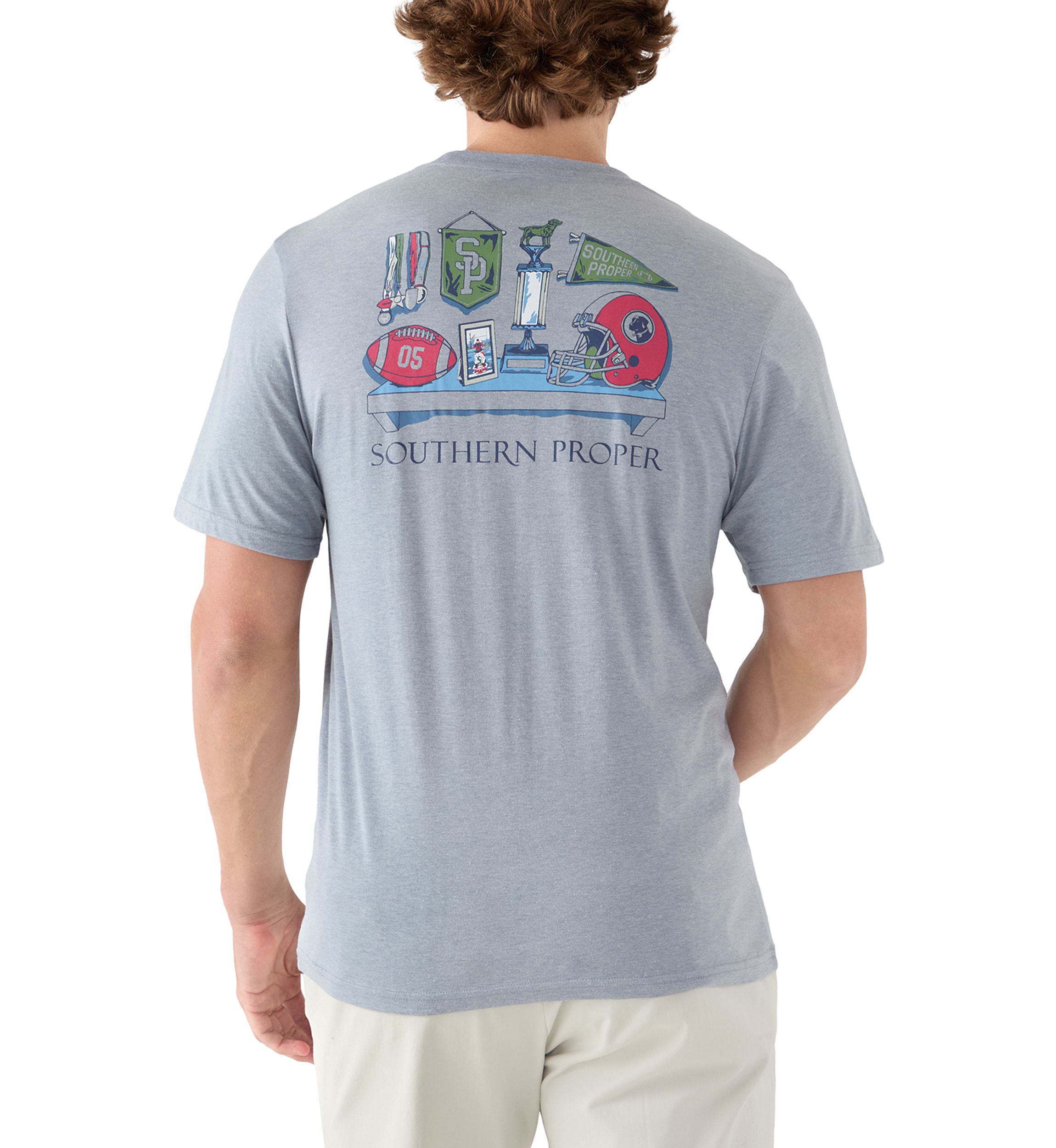 Mens Football Memorabilia Graphic T-Shirt