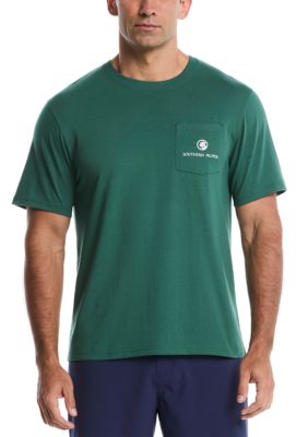 Southern Proper Men's Short Sleeve Collegiate Flags Graphic T-Shirt, Green, XL
