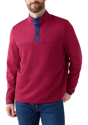 Southern Proper Men's Colorblock Quilted Pullover, 2XL