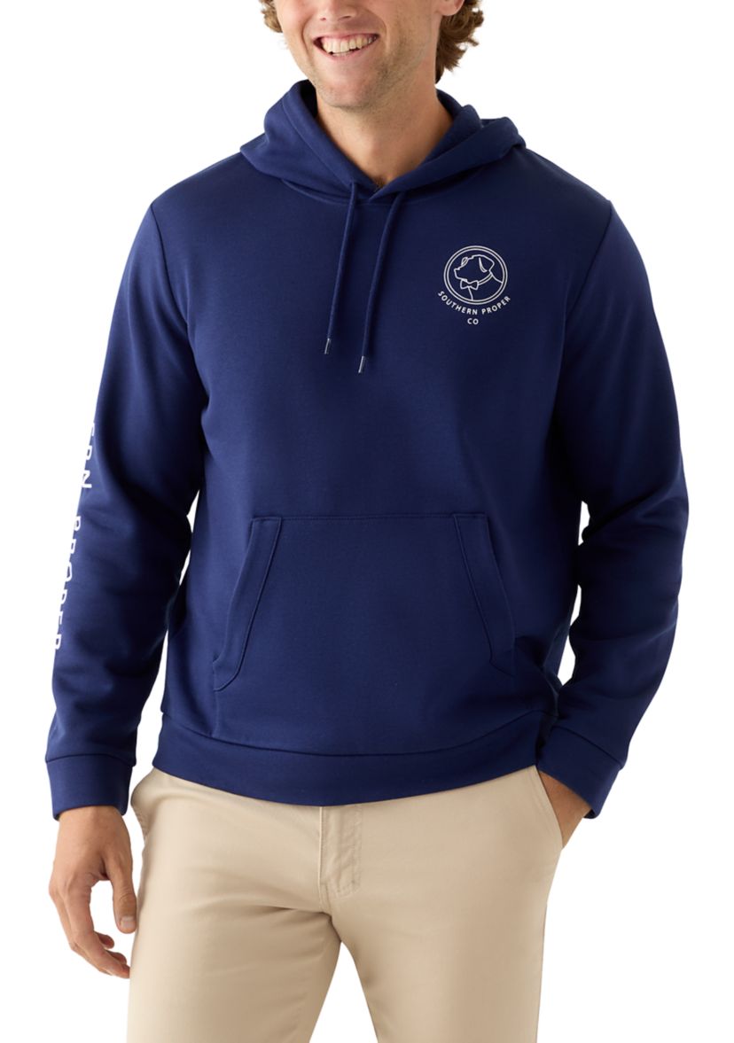 Mens Linear Dog Hoodie
