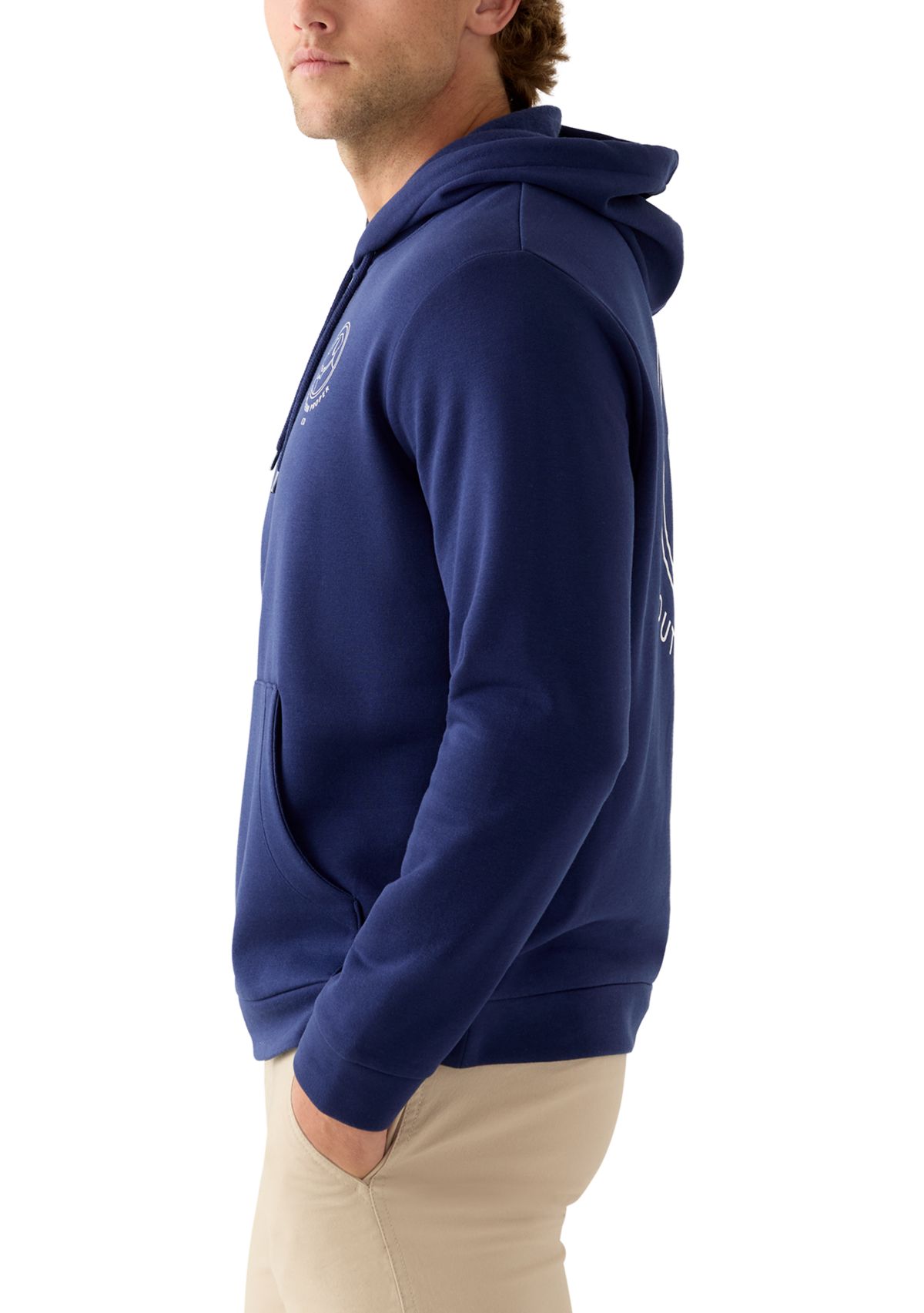 Mens Linear Dog Hoodie