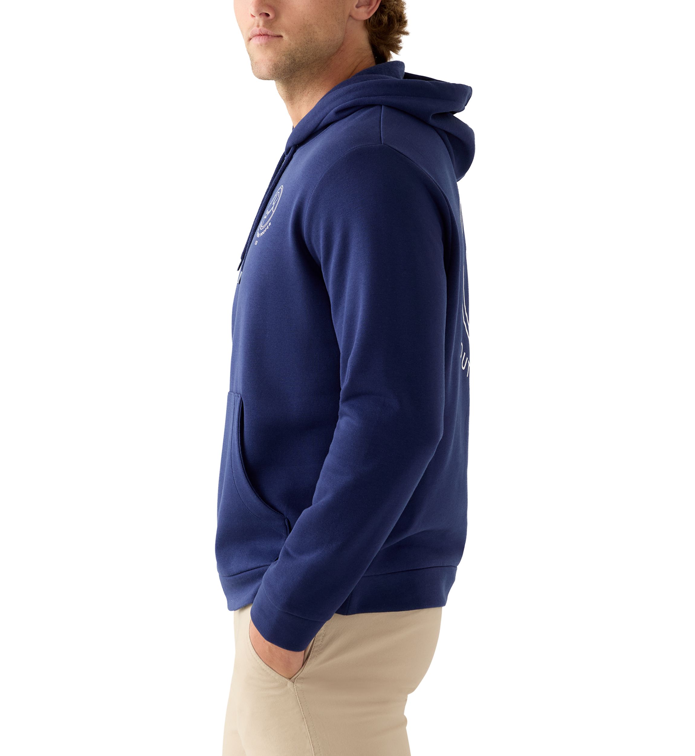 Mens Linear Dog Hoodie