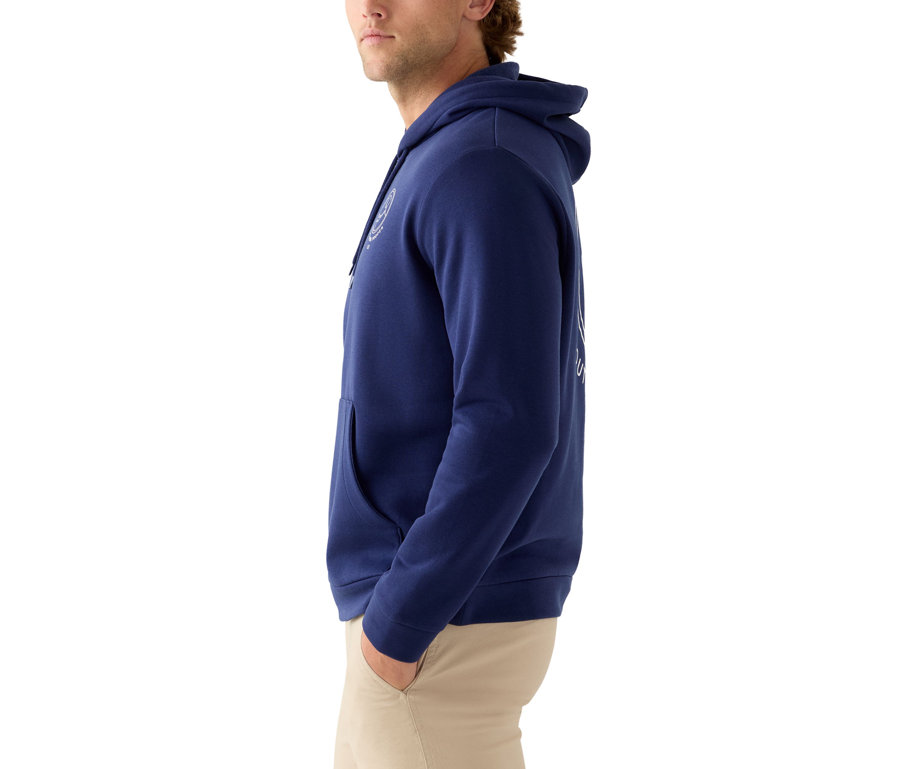 Mens Linear Dog Hoodie