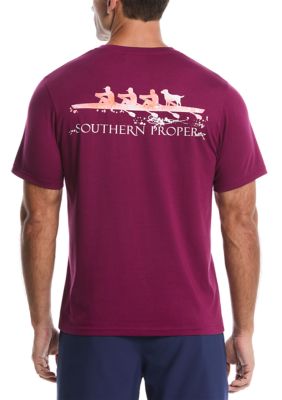 Southern Proper Men's Crew Neck Row Graphic T-Shirt