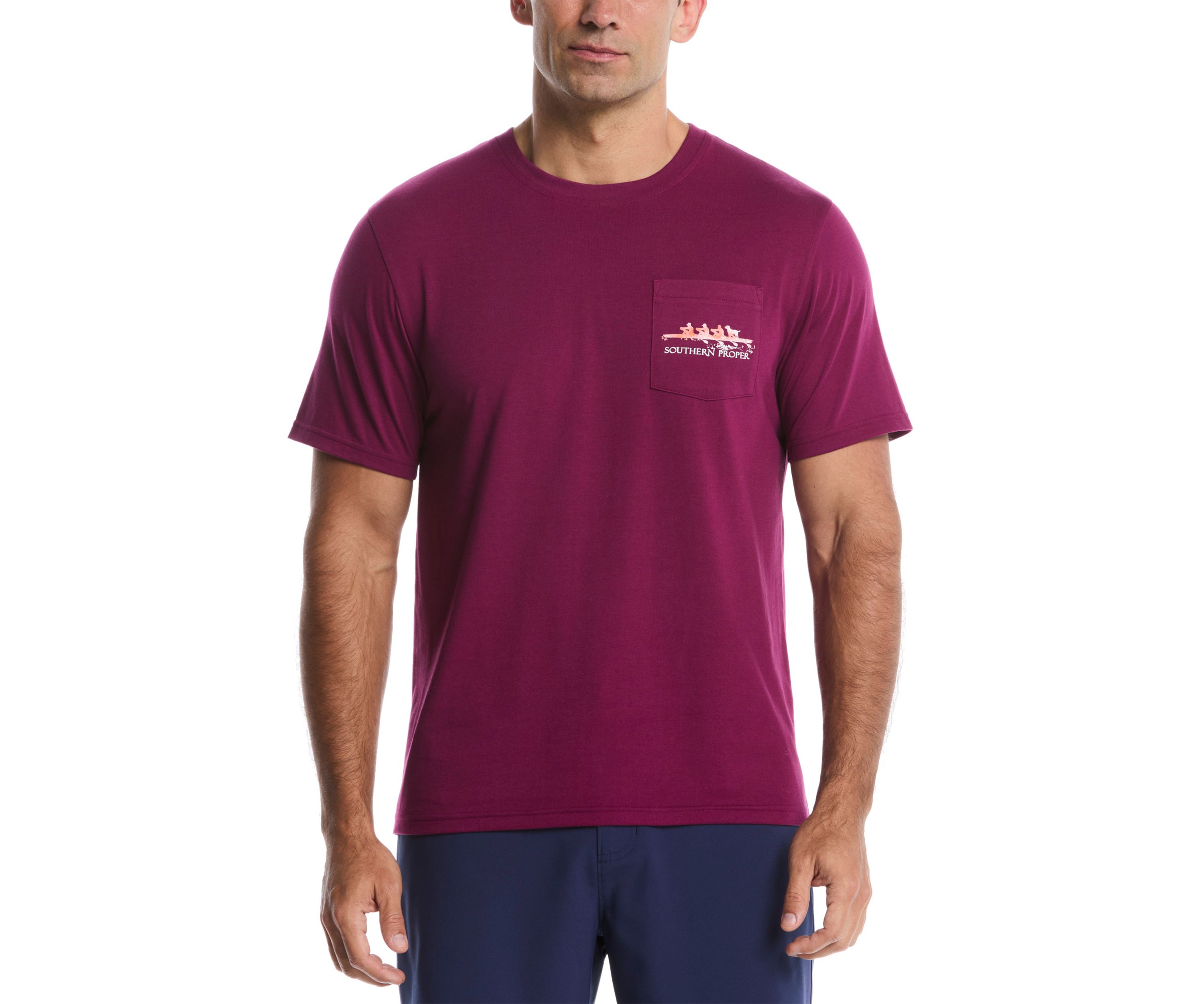 Crew Neck Row Graphic T-Shirt