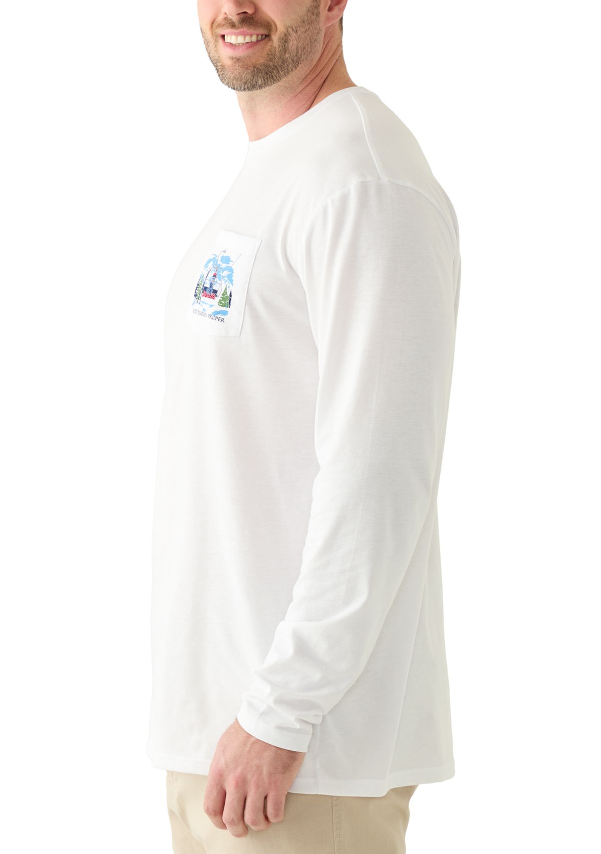 Big & Tall Long Sleeve Ski Dog Shirt