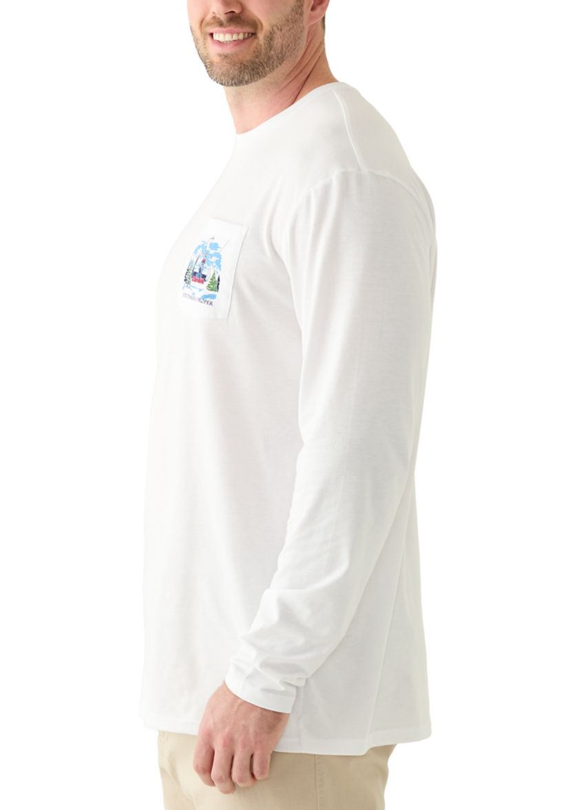 Big & Tall Long Sleeve Ski Dog Shirt
