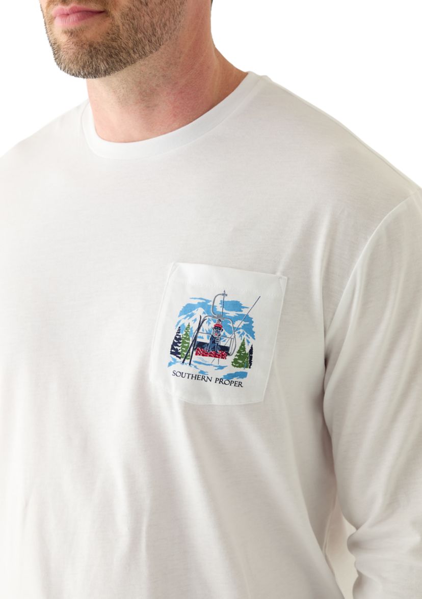 Big & Tall Long Sleeve Ski Dog Shirt