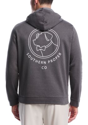 Southern Proper Men's Big & Tall Linear Dog Graphic Hoodie, 3XL Tall
