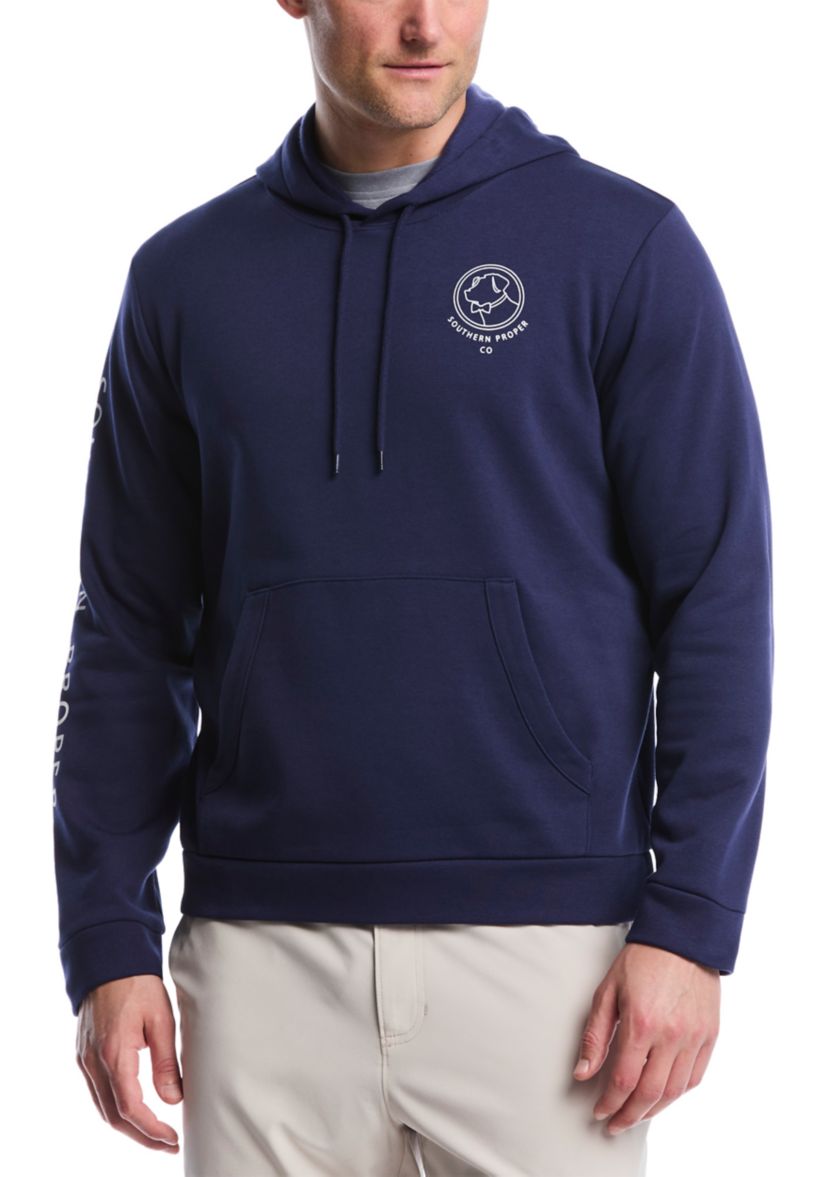 Big & Tall Linear Dog Graphic Hoodie 