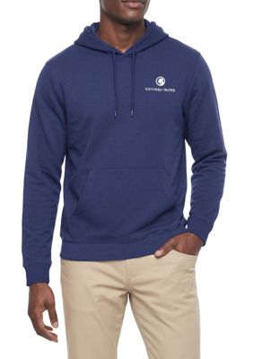 Southern Proper Men's Graphic Fleece Hoodie, Blue, Medium