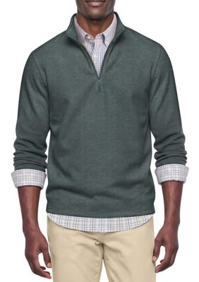 Southern Proper Men's Herringbone 1/4 Zip Pullover, Large