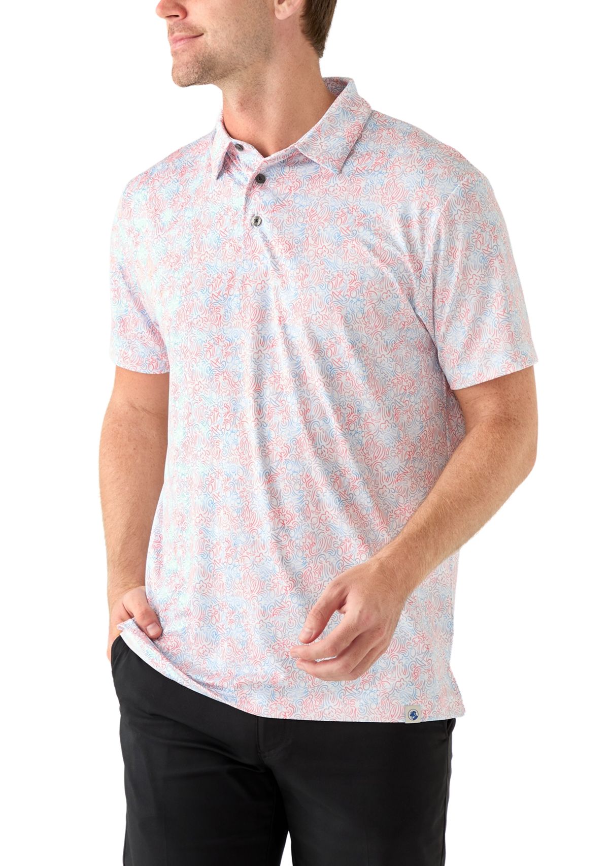 Short Sleeve Beach Conversational Polo Shirt 
