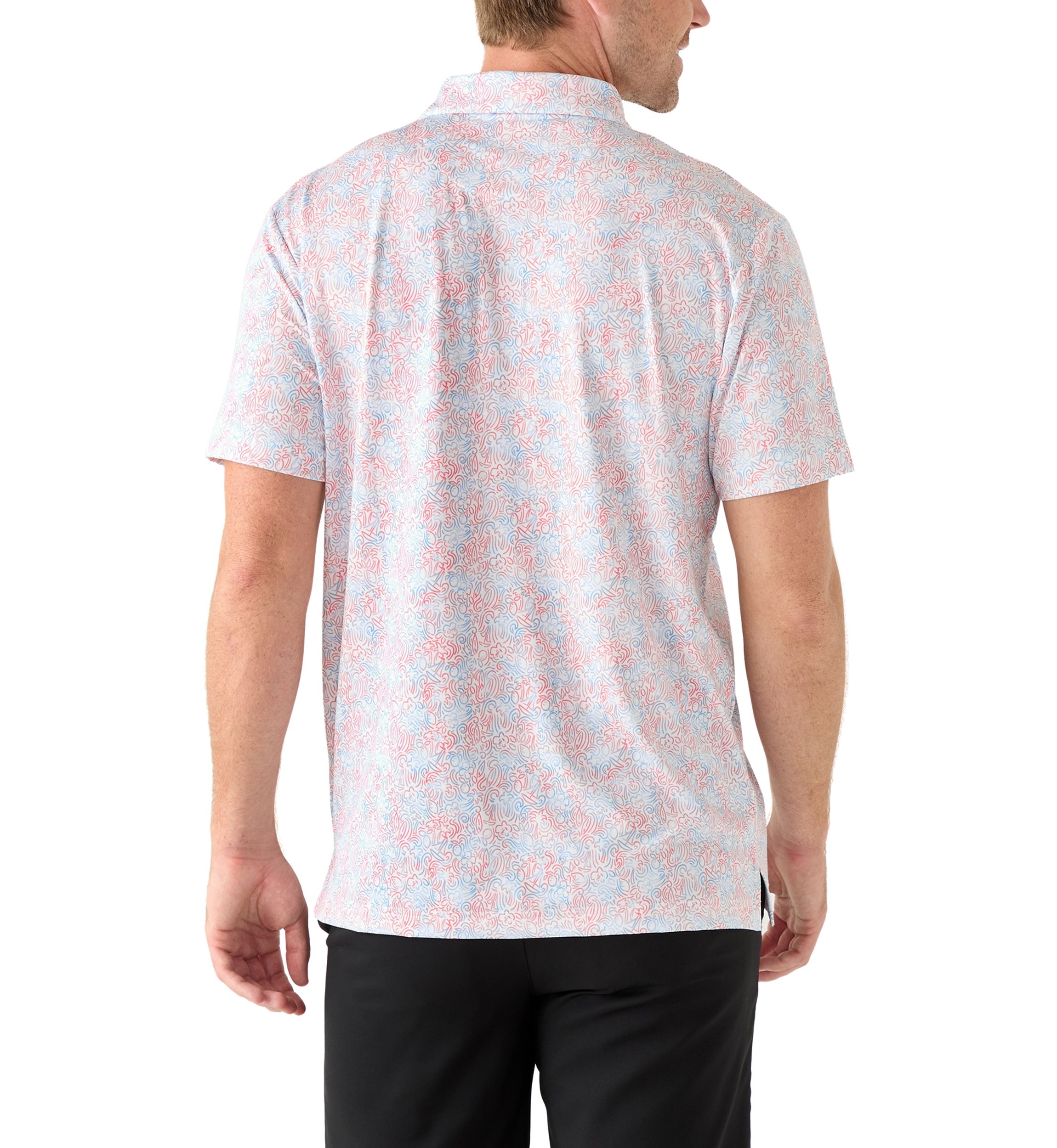 Short Sleeve Beach Conversational Polo Shirt 