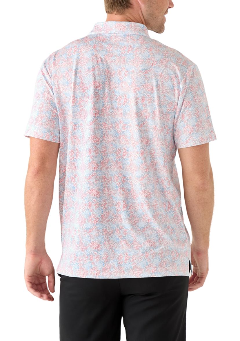 Short Sleeve Beach Conversational Polo Shirt 