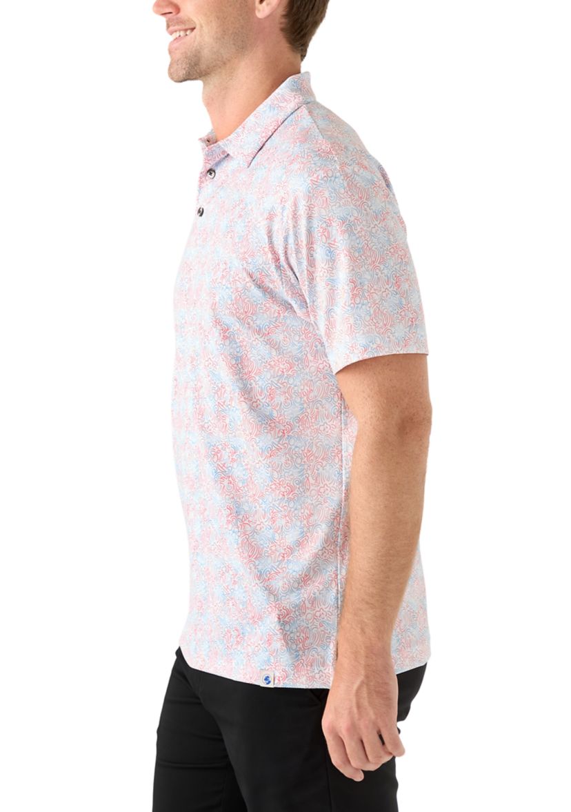 Short Sleeve Beach Conversational Polo Shirt 