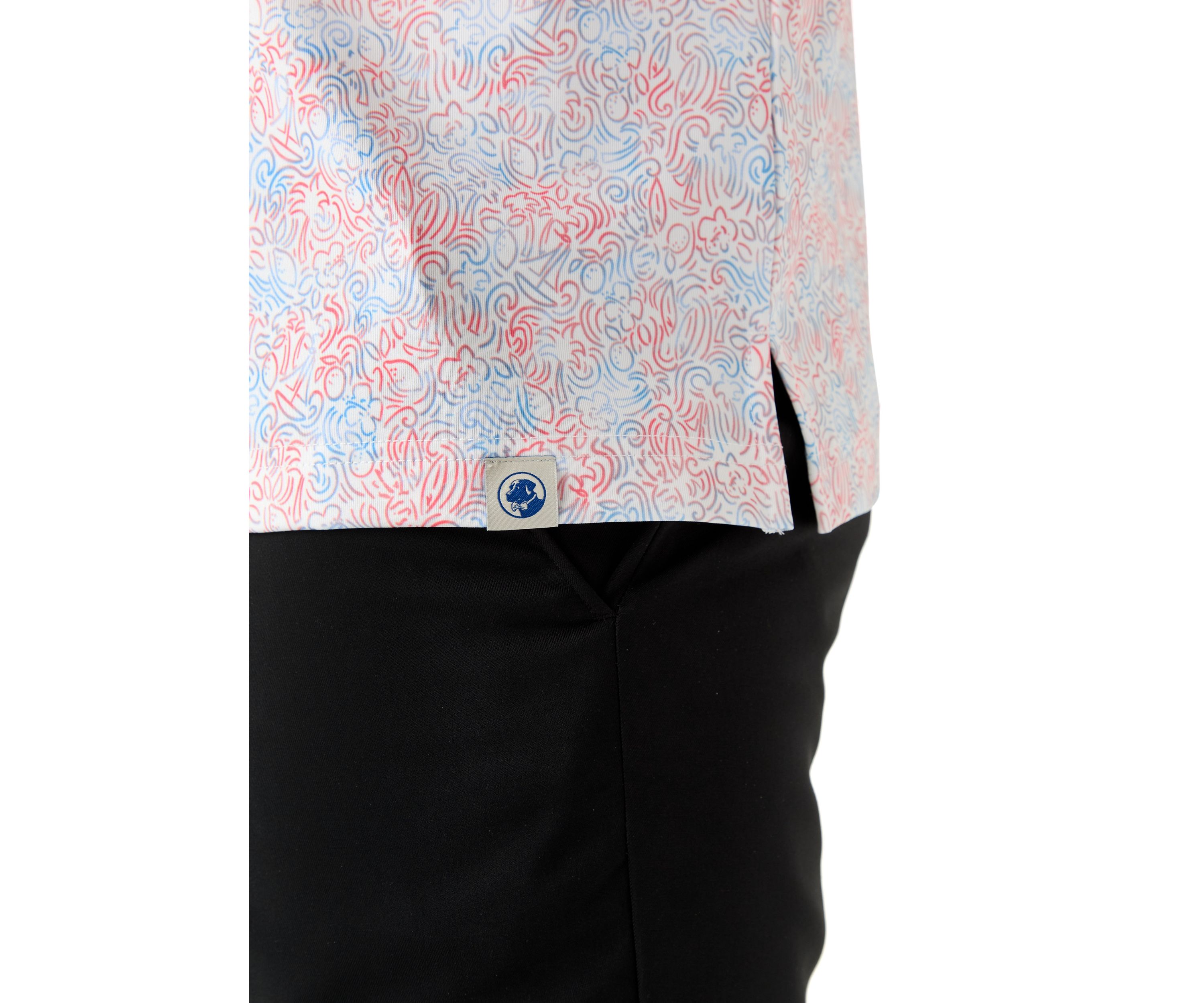 Short Sleeve Beach Conversational Polo Shirt 