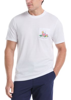 Southern Proper Men's Short Sleeve Tropical Drink Graphic T-Shirt, White, 2XL