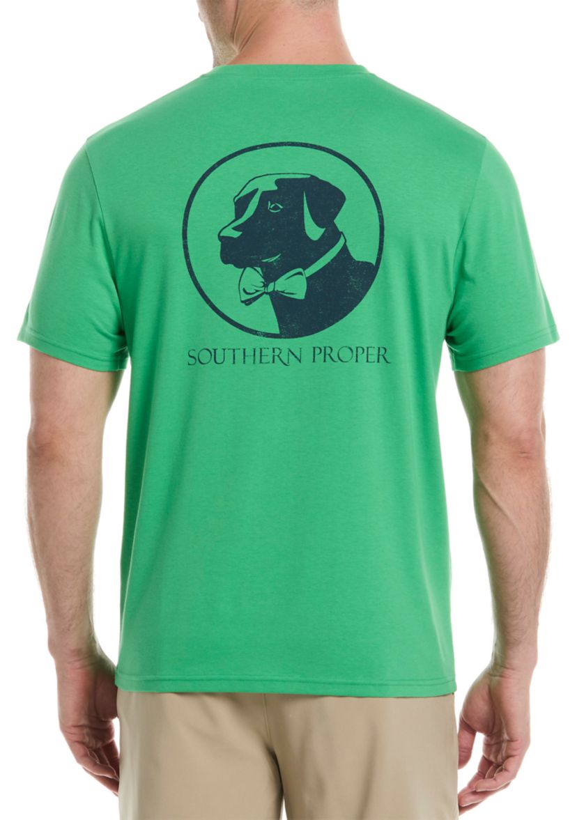 Short Sleeve Distressed Effect Dog Graphic T-Shirt