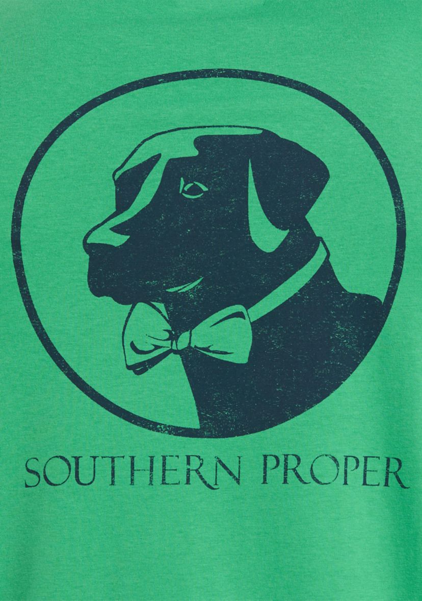 Short Sleeve Distressed Effect Dog Graphic T-Shirt