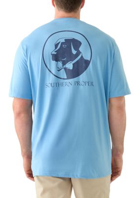 Southern Proper Men's Big & Tall Graphic Short Sleeve Silhouette Dog T-Shirt