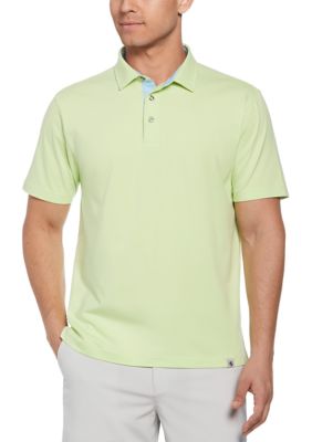 Southern Proper Men's Short Sleeve Lakeside Polo Shirt, Lime, Large