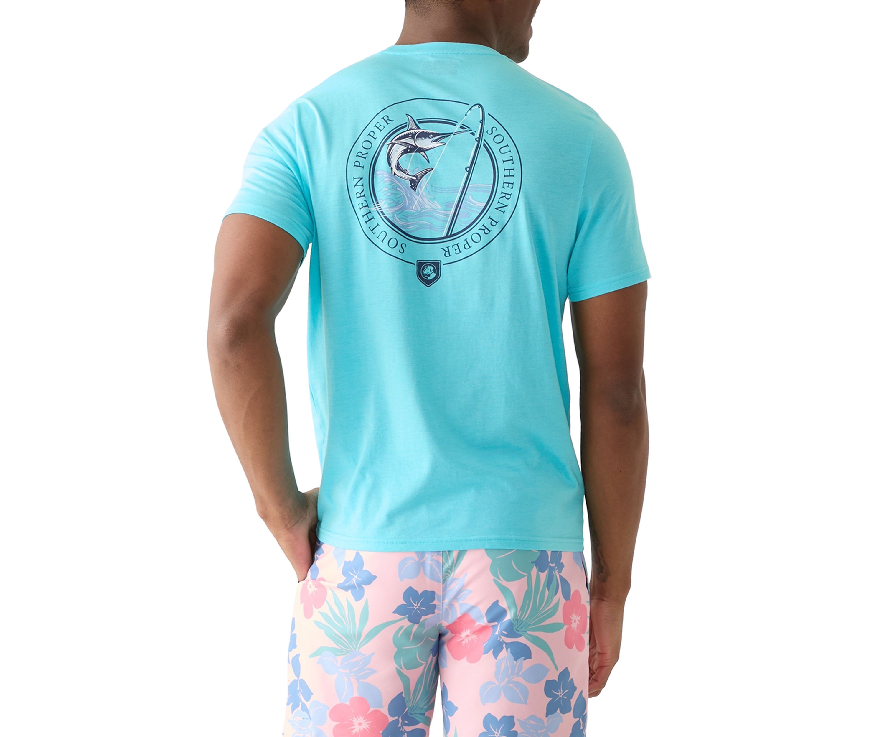 Short Sleeve Fishing Graphic T-Shirt 
