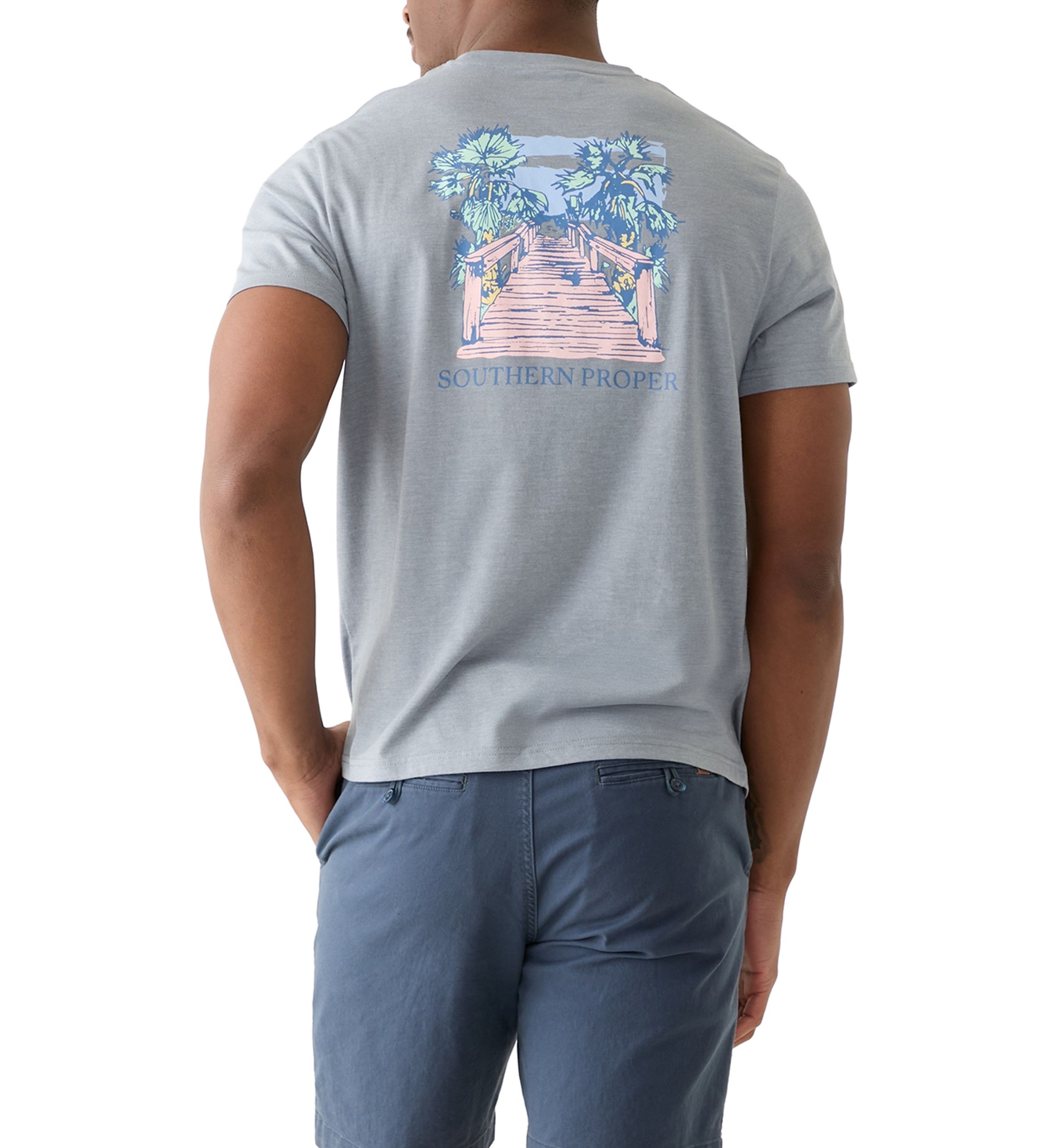 Short Sleeve Beach Graphic T-Shirt 