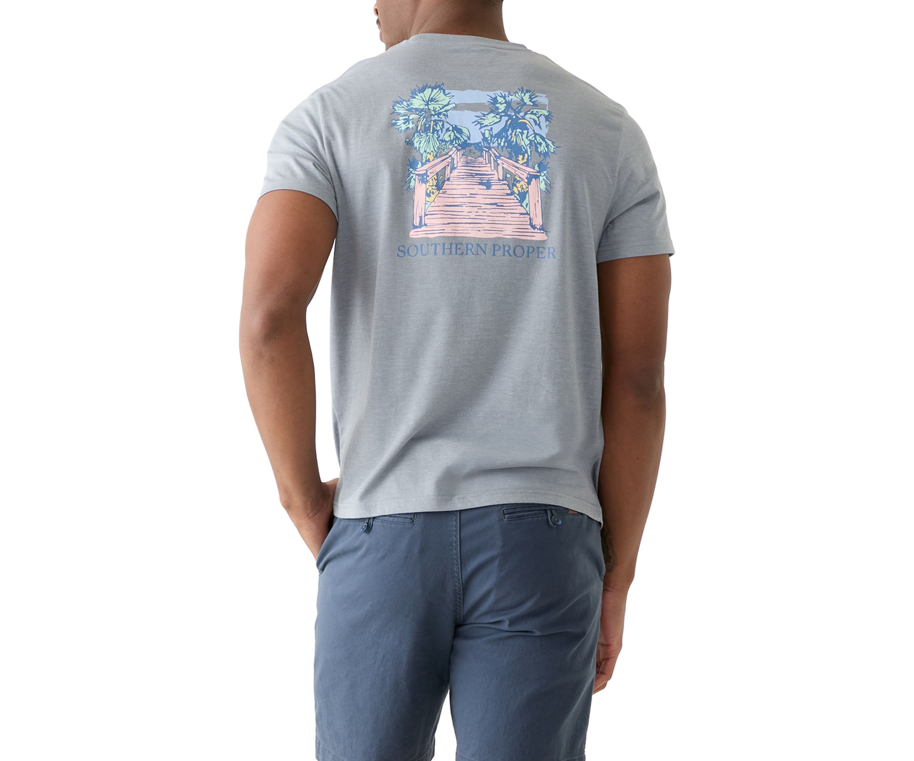 Short Sleeve Beach Graphic T-Shirt 