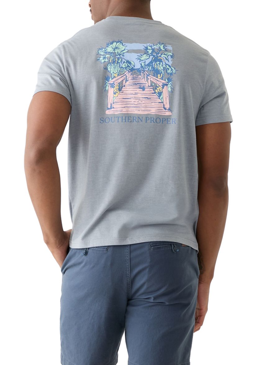Short Sleeve Beach Graphic T-Shirt 
