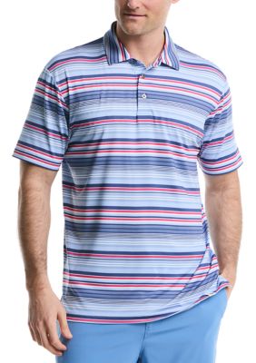 Southern Proper Men's Patriotic Stripe Polo Shirt