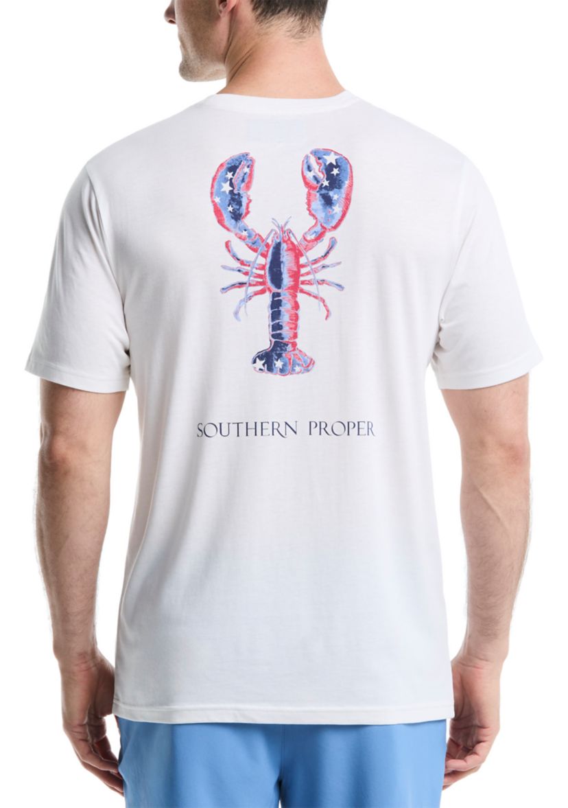 Patriotic Lobster Graphic T-Shirt