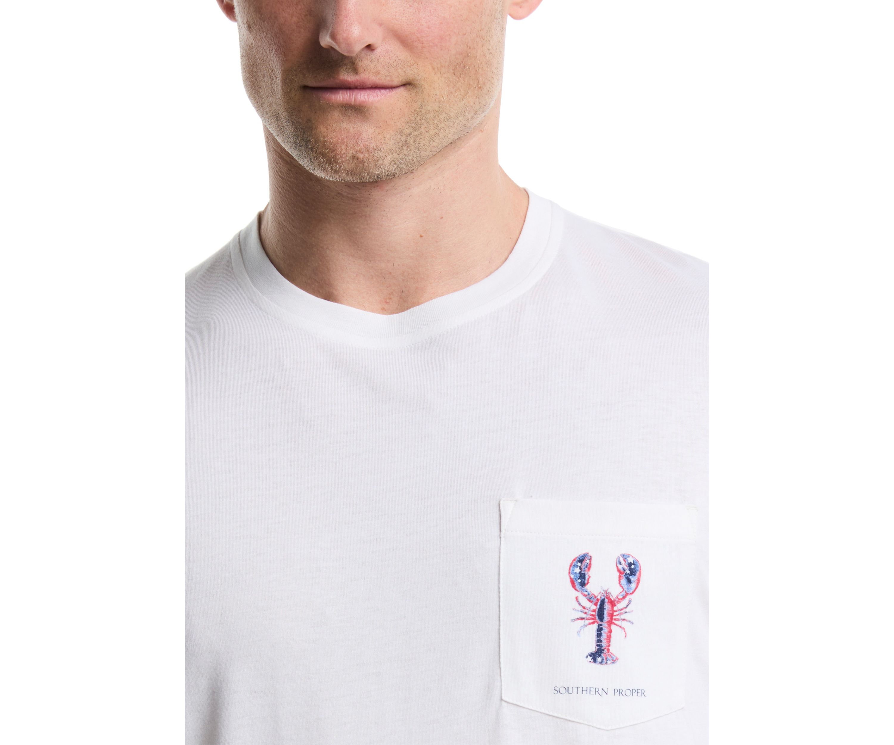 Patriotic Lobster Graphic T-Shirt