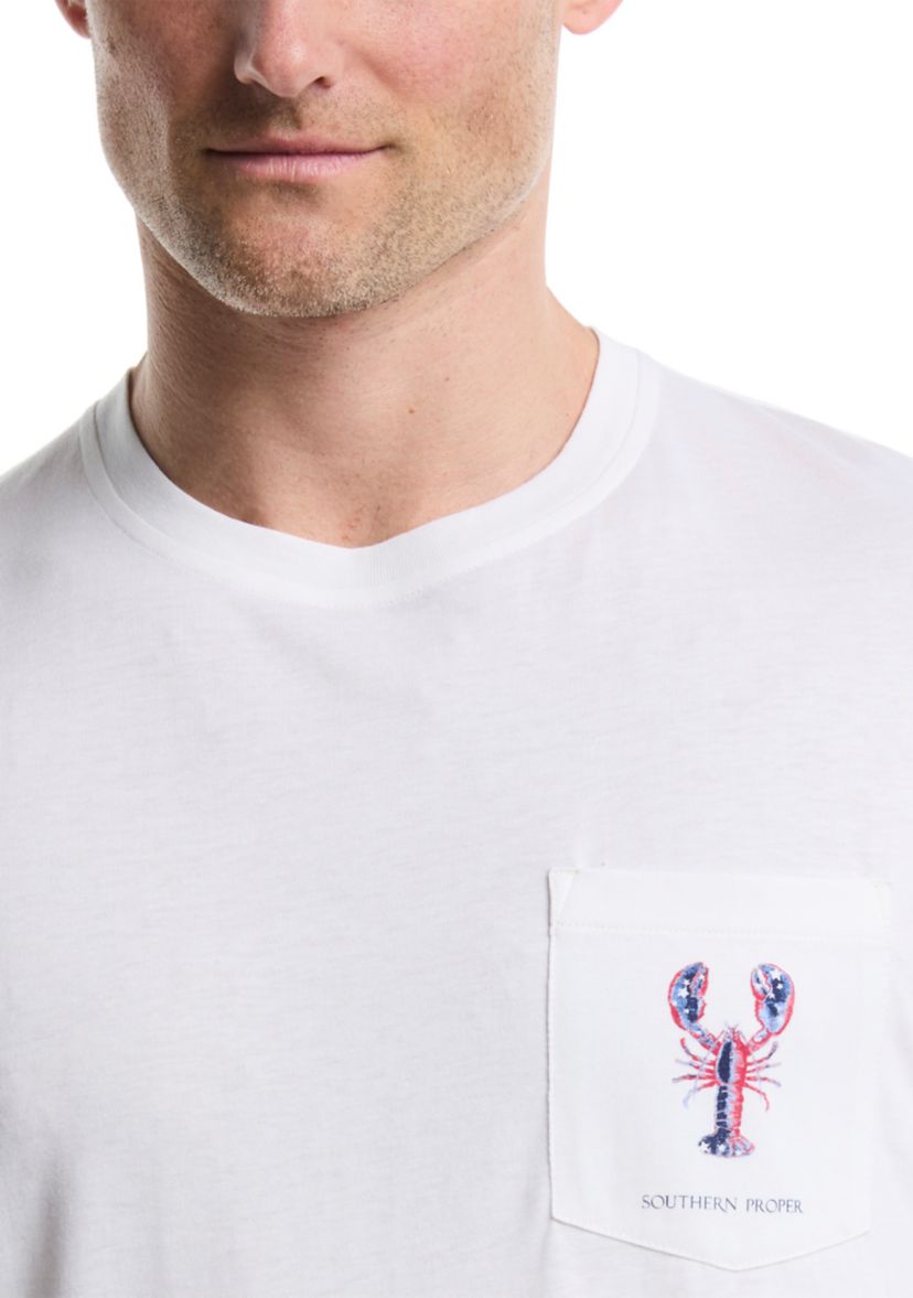 Patriotic Lobster Graphic T-Shirt