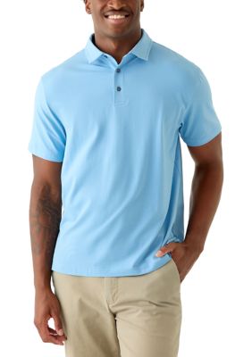 Southern Proper Men's Beachside Polo Shirt, Blue, 2XL