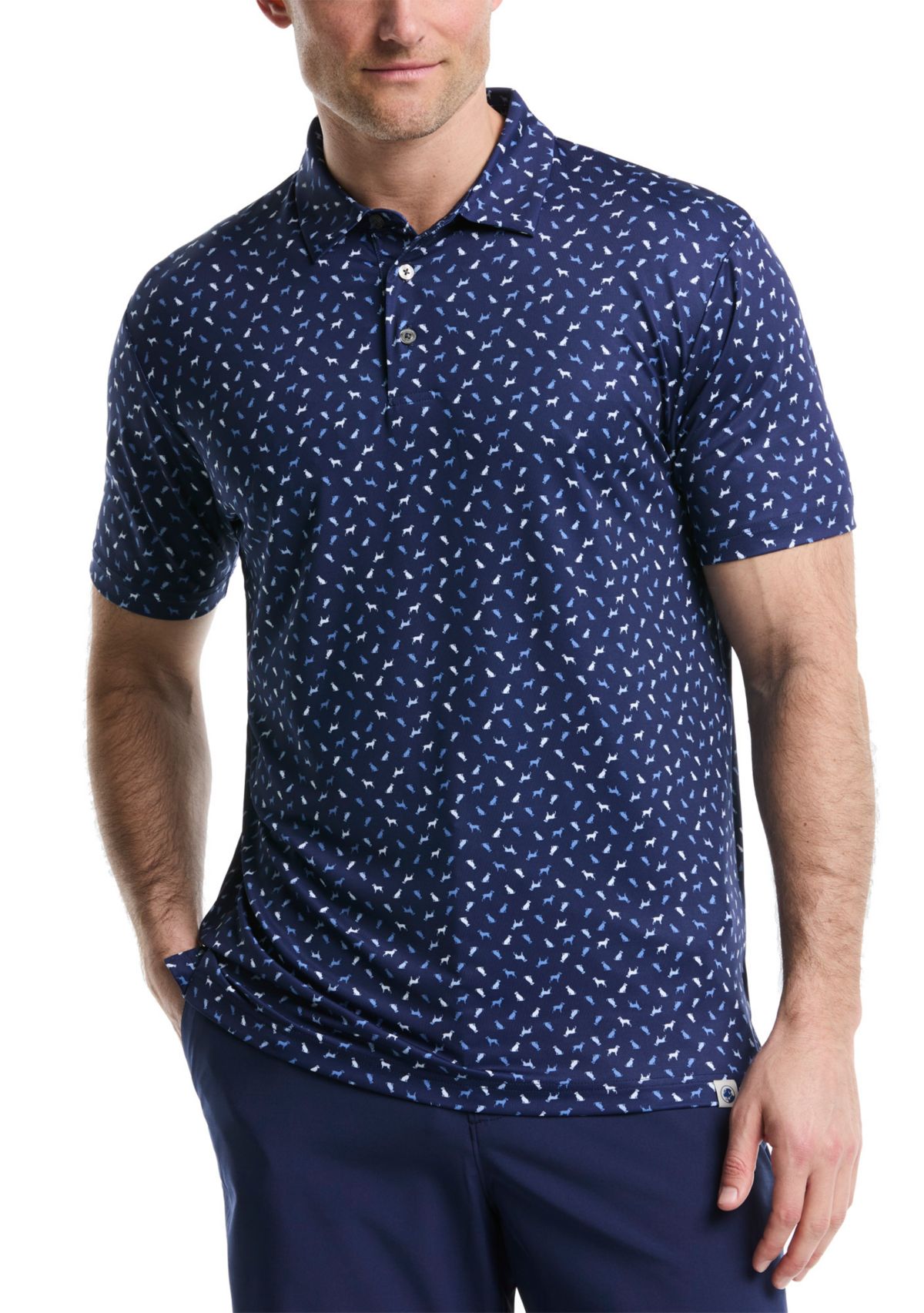 Dog Printed Polo Shirt