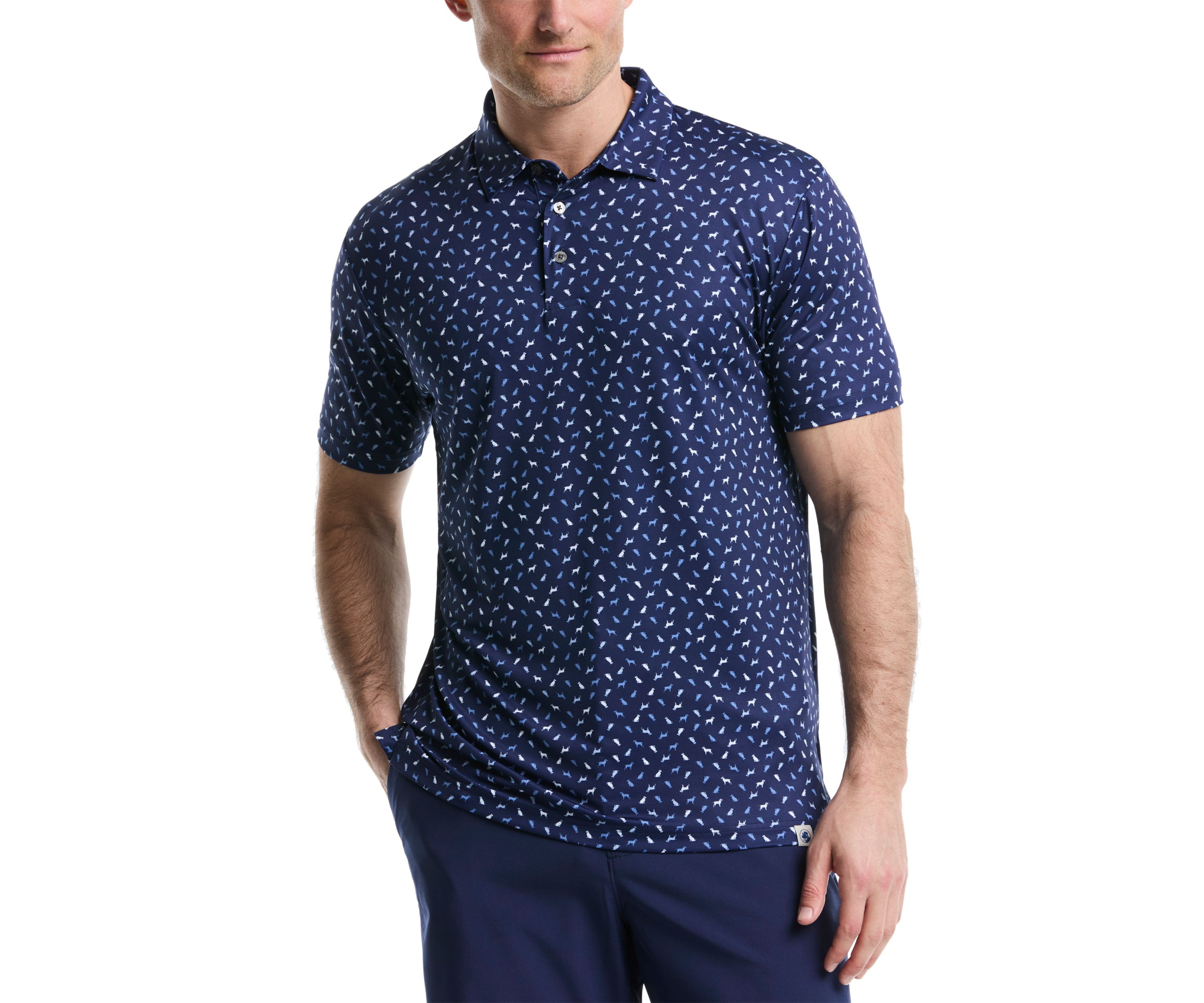 Dog Printed Polo Shirt