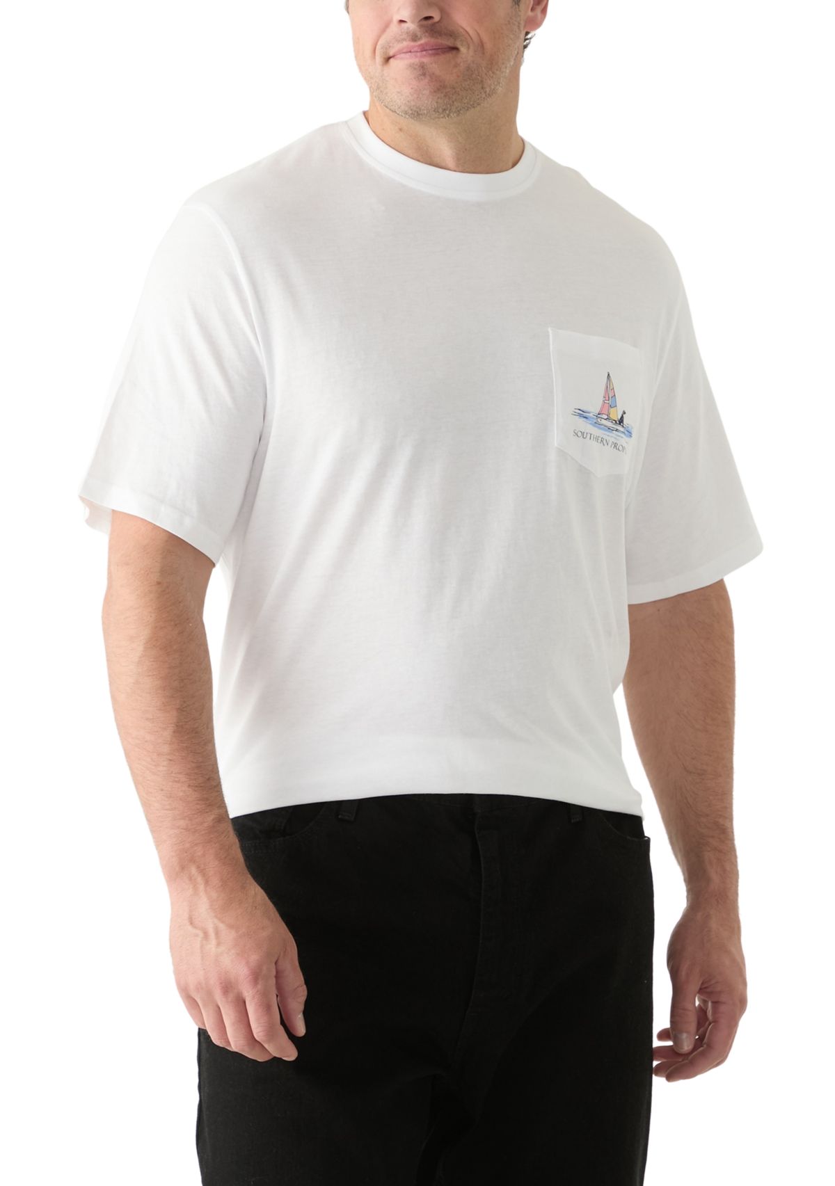 Big & Tall Short Sleeve Regatta Graphic T-Shirt 