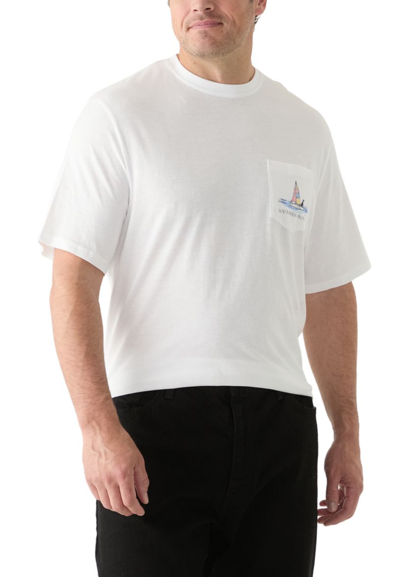 Big & Tall Short Sleeve Regatta Graphic T-Shirt 