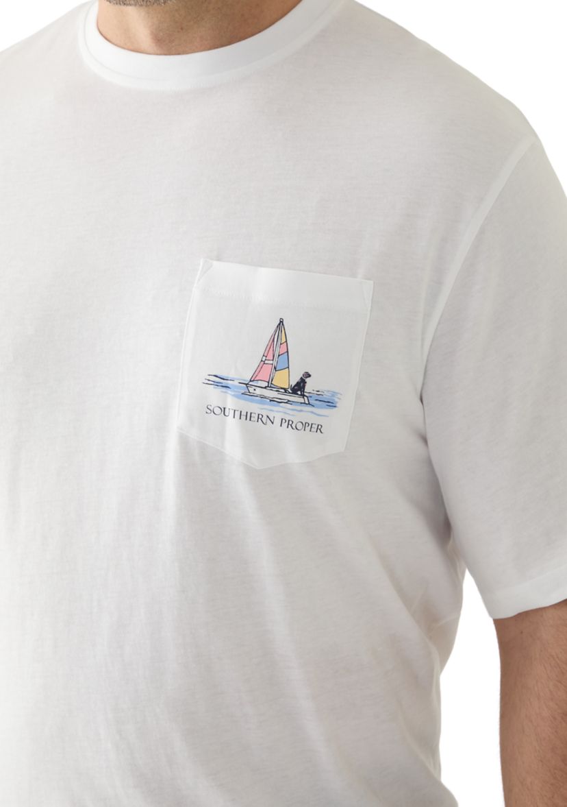 Big & Tall Short Sleeve Regatta Graphic T-Shirt 