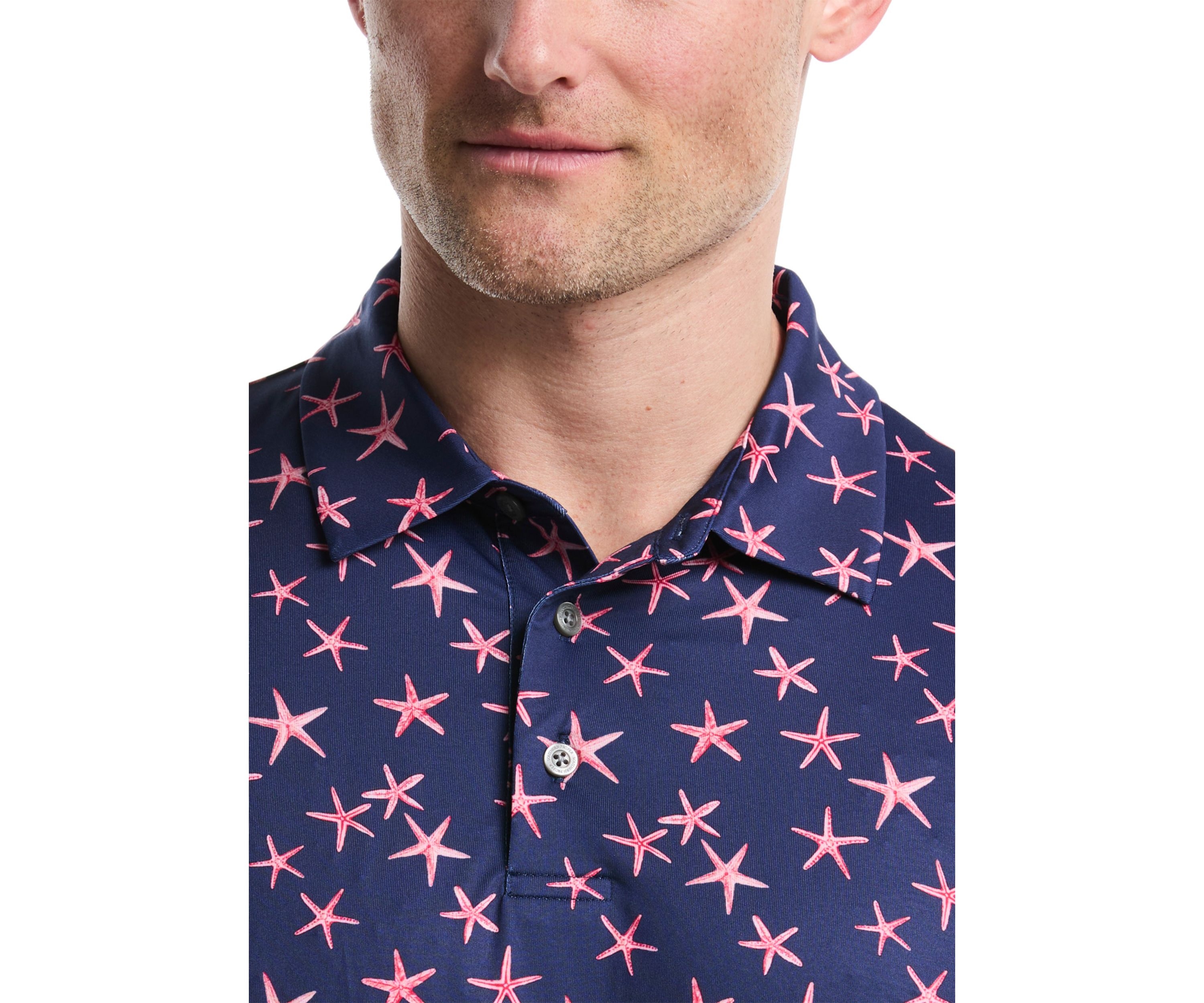 Big & Tall Printed Polo Shirt 