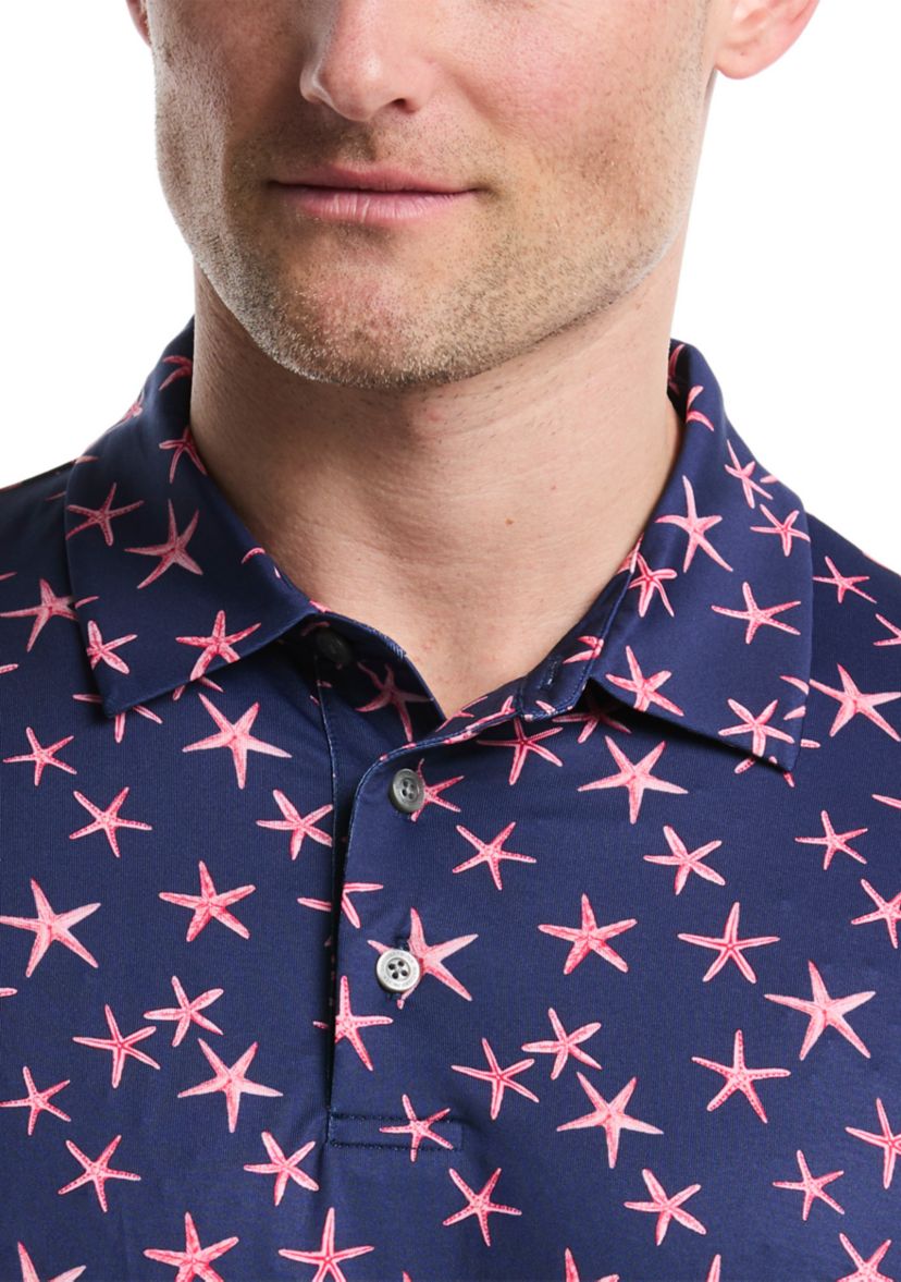 Big & Tall Printed Polo Shirt 